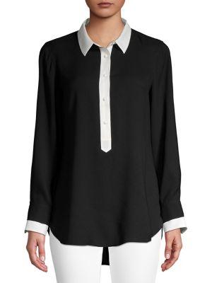 Imnyc Isaac Mizrahi Classic Long-sleeve Top