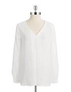 Vince Camuto Pleated Front Blouse