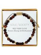 Sole Society 12k Goldtone & Tiger's Eye Slider Bracelet