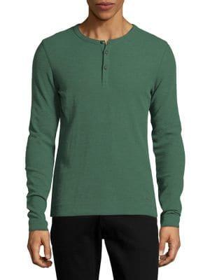 Hugo Boss Trix Waffle Cotton Henley