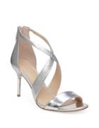 Imagine Vince Camuto Pascal2 Cross-strap Tumbled Metallic Leather Sandals