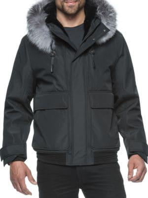 Andrew Marc Fur Long Sleeve Anorak