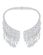 Gardenia Swarovski Crystal Hard Collar Necklace