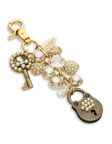 Lenora Dame Faux Pearl Accented Purse Charm