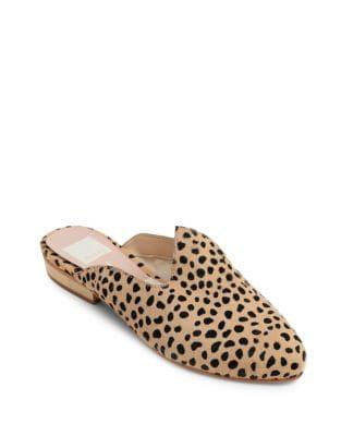 Dolce Vita Marco Cheetah Print Calf-hair Mules