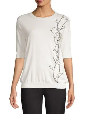 Max Mara Studio Knit Floral Top