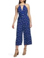 1.state Halter Neck Floral Jumpsuit