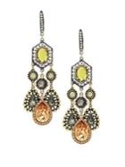 Design Lab Embellished Deco Chandelier Earrings