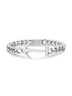 Lord & Taylor Stainless Steel Anchor Curb Chain Bracelet