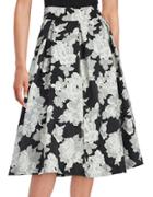 Eliza J Floral Crepe Midi Skirt