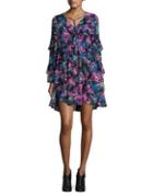 Laundry By Shelli Segal Floral Ruffled Dress