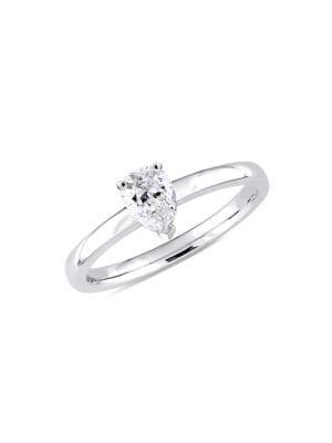 Sonatina 14k White Gold & 0.5 Tcw Diamond Solitaire Engagement Ring