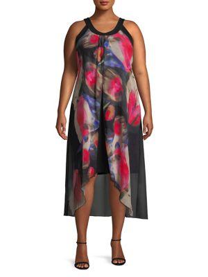 Lori Michaels Plus Hi-lo Dress