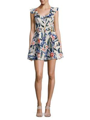 Astr The Label Alana Floral Printed Dress