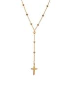 Dogeared 14k Gold Rosary Necklace