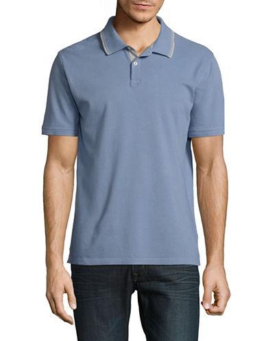 Black Brown Contrast-trimmed Polo