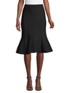 Michael Michael Kors Solid Jersey Flare-hem Skirt