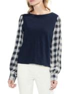 Vince Camuto Estate Jewels Long-sleeve Cotton Top