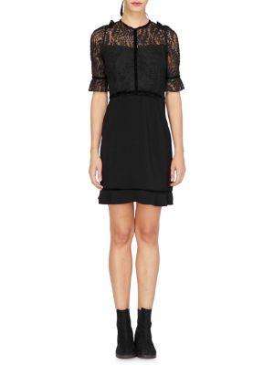 Adelyn Rae Darla Woven Lace Twofer Dress