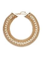 Design Lab Gold-plated Layered Chain Necklace