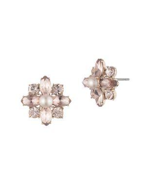 Marchesa Goldtone Cluster Earrings