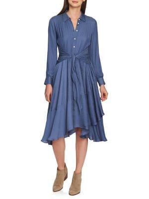 1.state Ruffled Shirt Dress