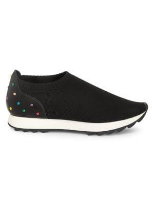 Nanette Lepore Lucky Embellished Mesh Sneakers