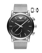 Emporio Armani Stainless Steel Hybrid Bracelet Smart Watch