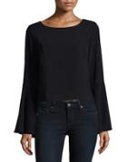 Design Lab Lord & Taylor Bell Sleeve Top