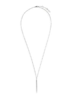 Sole Society Silvertone & Crystal Single Stick Necklace