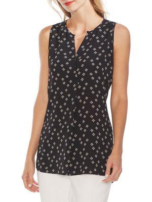 Vince Camuto Modern Rouge Printed Blouse