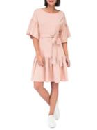 B Collection By Bobeau Angel Washed Cotton Knee-length Dress