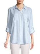 Michael Michael Kors Striped Button Front Blouse