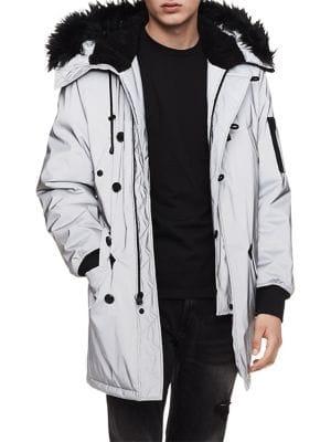 Calvin Klein Jeans Reflective Arctic Faux-fur Parka