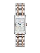 Longines Dolcevita Diamond Accented Stainless Steel And 18k Gold Cap 200 Bracelet Watch