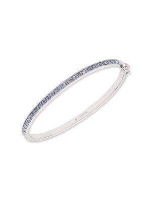 Givenchy Silvertone Crystal Pave Bangle