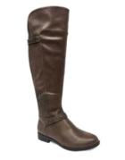 Lexi And Abbie Emerson Faux Leather Over-the-knee Boots