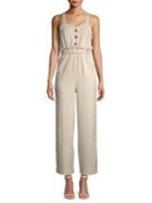 Love Scarlett Ruffled Stripe Jumpsuit