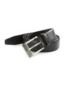 Hugo Boss Leather Square Buckle Belt