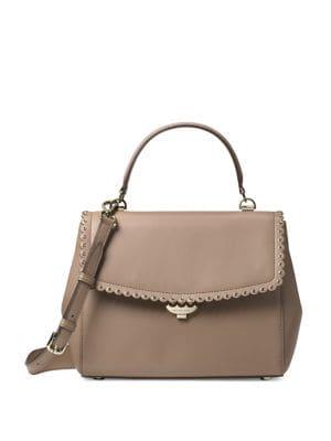 Michael Michael Kors Ava Medium Scalloped Leather Satchel