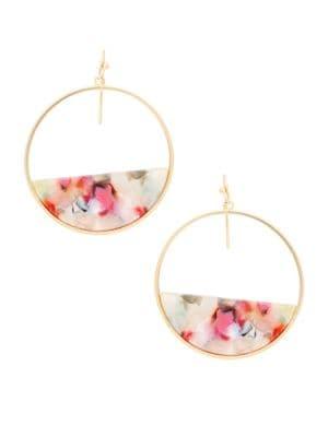 Design Lab Lord & Taylor Multicolored Round Drop Earrings