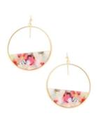 Design Lab Lord & Taylor Multicolored Round Drop Earrings