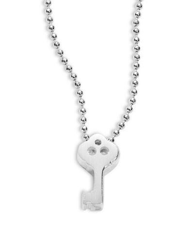 Alex Woo Little Luck Sterling Silver Key Necklace