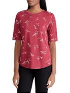 Lauren Ralph Lauren Petite Elbow Length-sleeve Jersey Top