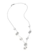 Nadri Faux Pearl And Pave Strand Necklace