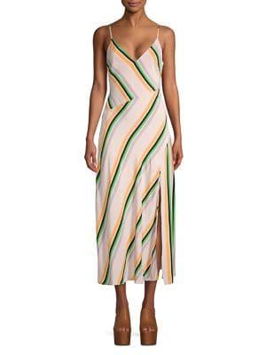Astr The Label Jessi Striped A-line Dress