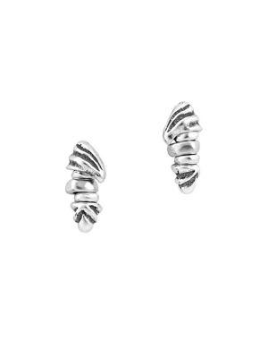 Uno De 50 Silver Waikiki Stud Earrings