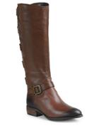 Arturo Chiang Elsie Over-the-calf Leather Buckle Boots
