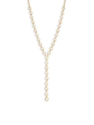 Design Lab Faux-pearl Cable Y Necklace