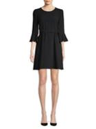 Diane Von Furstenberg Augustine Bell-sleeve Mini Dress